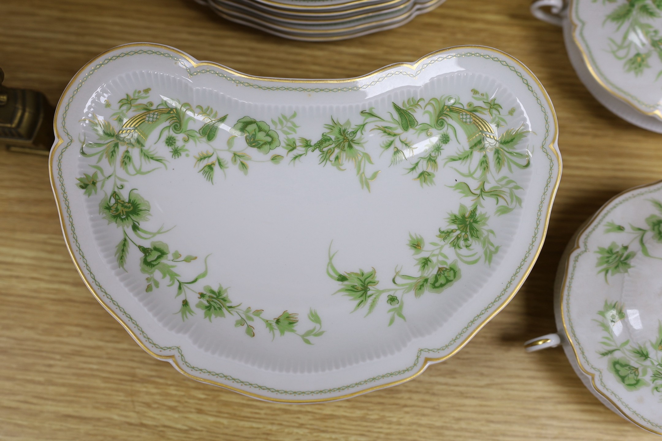 A Haviland Limoges 'A la Corne pattern' salad set